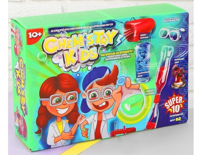 Набор для опытов Danko Toys Chemistry Kids 10 Магических экспериментов CHK0102 - КупиМама в городе Москва / kupimama.ru