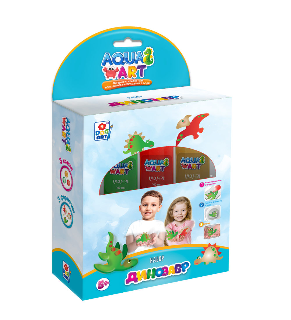 Набор для творчества 1 Toy Aqua Art Сделай игрушку Динозавр T20081 - КупиМама в городе Москва / kupimama.ru