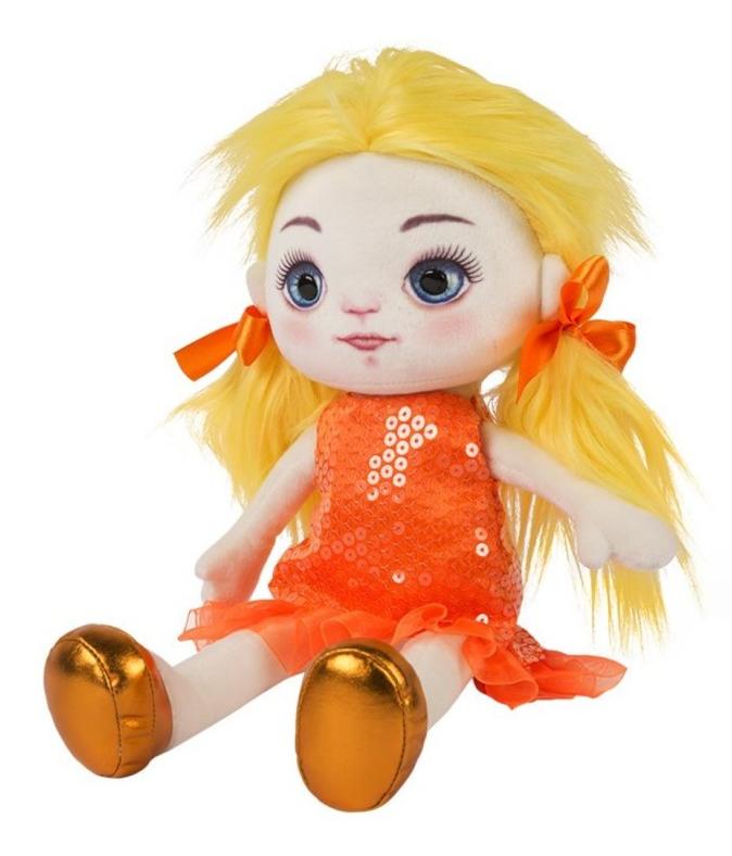 Мягкая кукла Maxi Toys Кукла Милена в Оранжевом Платье, 35 см MTMRT12191135 - КупиМама в городе Москва / kupimama.ru